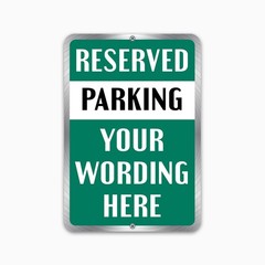 Customized With Your Parking Text New Personalized Aluminum Metal Sign 8 x 12″