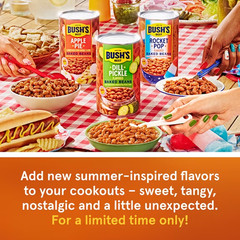 Bush’s Apple Pie Flavored Baked Beans, Summer Edition Canned Beans, 27.9can