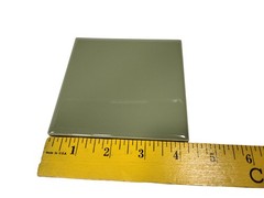 Avocado Green Ceramic Tile Shower Backsplash 4.25 in Subway Mid Century Modern