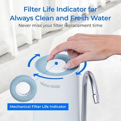 Waterdrop Countertop Water Filter, Filter Life Reminder,4000 Gallons,WD-CTF-07