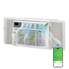 14000 BTU 115V Window Air Conditioner w/Remote Control & LED Digital Panel, Wifi