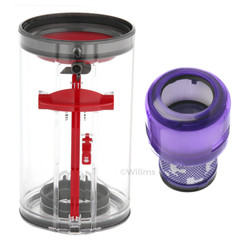 Dyson V11 Dust Bin Canister & Filter SV14 SV15 SV17 SV28 Big Container Vacuum