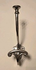 Restoration Hardware RH Bistro Bath Coat Entryway Hook Polished NIckel Silver