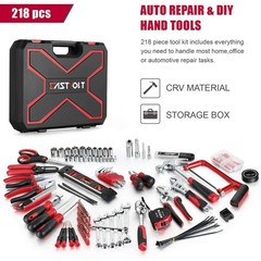 Eastvolt 218-Piece Household Tool Kit, Auto Repair Tool Set, Tool Kits for Homeo