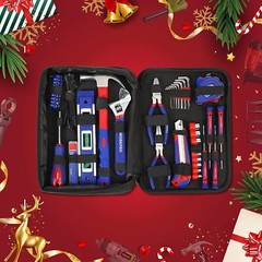 WORKPRO Home Tool Kit 100PIECE Household Hand Tool Kit Set w/Easy Carrying Pouch