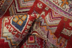Tribal Geometric Red Rug 4×5 Hand-knotted Wool Traditional Vintage for Any Room