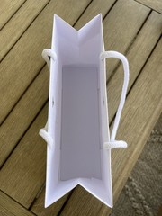 DIOR Classic White Gift Shopping Bag Small Rectangle NEVER USED