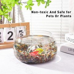 0.5 Lb Colorful Agate Aquarium Fish Tank Gravel Rocks, 0.5 LB Multicolor Agate