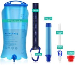 Gravity Water Filter Straw, Camping Water Filtration System|Water Purifier Straw