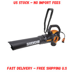 WORX Trivac 12-Amp Corded 600 CFM Electric Leaf Blower, Vacuum & Mulcher