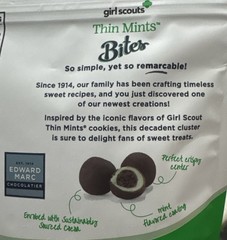 Girl Scouts Thin Mints Bites 5.5 Oz Pack Of 2 New
