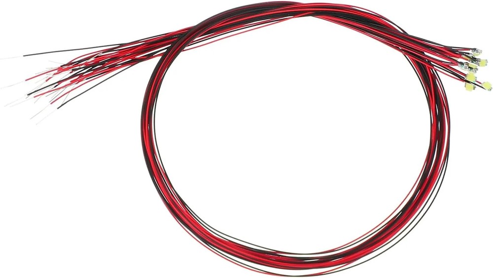 PATIKIL 0805 Pre-Wired Micro LED, 12 Pcs 2.8-3.3V Pre-soldered Mini Light Emitti
