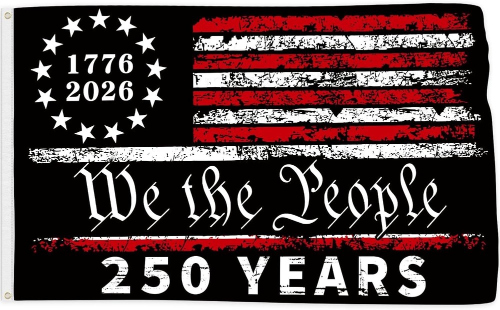 250 Years America Flag, 3X5 Ft, USA 250Th Anniversary Patriotic Design,1776-2026
