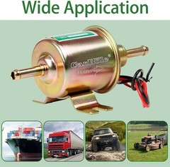 12V Universal 2.5-4PSI Gas Diesel Inline Low Pressure Electric Fuel Pump HEP-02A