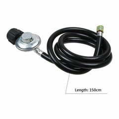LP Regulator & Gas Hose with 1 PSIG Constant Pressure Valve for Cooker & Grill