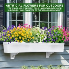 20 Bundles Artificial Flowers for 20 Bundles, Mixed 6 Styles 2