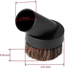2Pcs Soft Bristle Vacuum Brush Round Brush Vacuum Attachment Universal Vacuum…