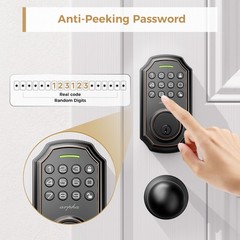 ARPHA Keyless Entry Smart Door Lock Anti-Peeping Password Keypad Auto Deadbolt