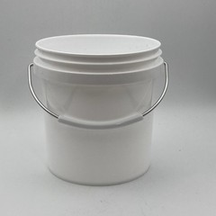 3 – Meijer Mini Buckets / 4″ Tall / Red, White, & Blue / Plastic Miniature Pail