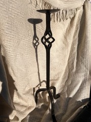Gorgeously Aged Freestanding Floor Candlestick Holder for Taper Candle 16-20in