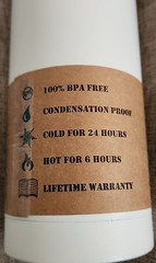 18Oz Vacuum Insulated Stainless Steel Water Bottle/Aquapelli