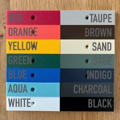 4 inch Modern House Address Numbers Letters, color choices
