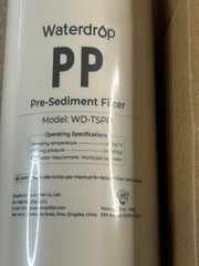 NEW Waterdrop PP Pre-Sediment Filter WD-TSPP 6 months Ultra Filtration