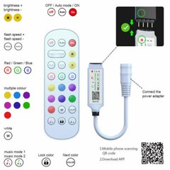 USA – LED Strip Lights 100ft 50ft 5050 RGB Room Light with Remote