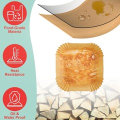 Non-Stick Air Fryer Disposable Non-stick Baking Parchment Paper Liners, 5-8 QT