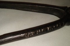 RARE 1900’S BBQ FIRE HEARTH TONGS FORK STOVE CAST IRON CARBON CHARCOAL BRIQUETS