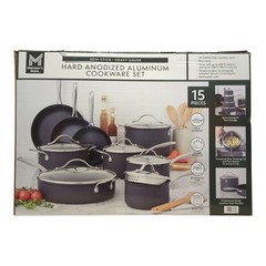 Member’s Mark Hard Anodized Aluminum Cookware Set, 15 Piece