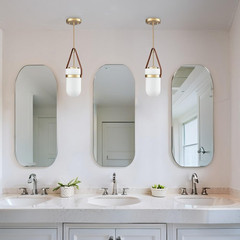 Modern Gold Water Drop Pendant Light with Milky Glass for Kitchen & Hallway