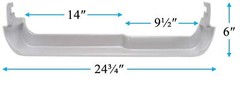 Middle Door Bin Compatible with Frigidaire or Kenmore Refrigerator 240337901