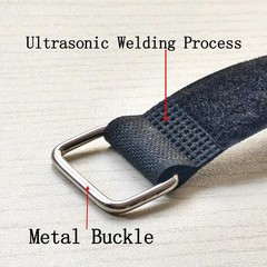 24 inch Hook and Loop Cable Strap – Reusable Fastening Strap – 12 PACK 1 inch Wi