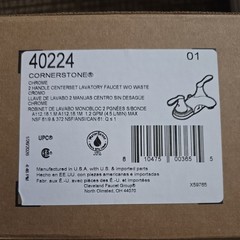 NEW Moen 40224 Cornerstone two-handle low arc bathroom faucet Chrome B251