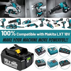 2PACK For Makita 18Volt 8.0Ah LXT Li-Ion Battery BL1860B BL1830 BL1850 / Charger
