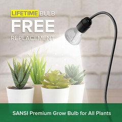 SANSI LED Grow Lights for Indoor Plants Full Spectrum Pot Clip Grow Light USED