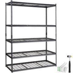 Uimoso Storage Shelving Unit 24*60*78″ Garage Rack 5-Tier Load 2000 lbs