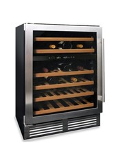46 Bottle Wine Cooler, Dual Zone, 23.5-Inch Wide, Stainless Steel