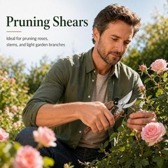 Pruning Shears Garden Trimming Clean Cuts Hand Pruners Roses Herbs Branches New
