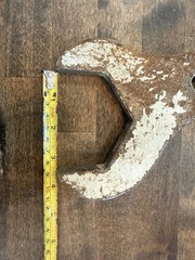 Huge 6 Lb 12 Oz Old Industrial Open End Wrench 18 3/4” Long 5/8” Thick