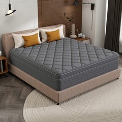 12/14 Inch Memory Foam Spring Hybrid Mattress In A Box Twin Full Queen King Gray