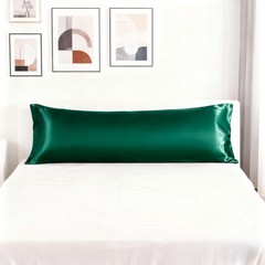 Silky Soft Satin Body Pillowcase, Machine Washable, 20×54 Inches, 23 Colors