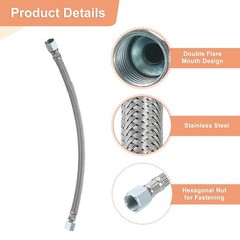 Air Compressor Exhaust Tube G3/8 Thread 400mm l Compressor Hose Flared Mouth