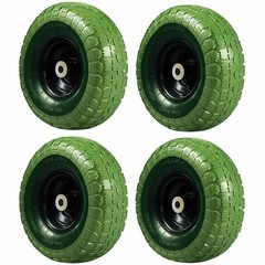 10″ Solid Rubber Tire Wheels Flat Free Tires 4.10/3 Truck Trolley