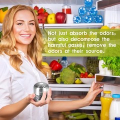 Purriko Refrigerator Deodorizer,Lasts up to 10 Years,Refrigerator Odor Eliminato