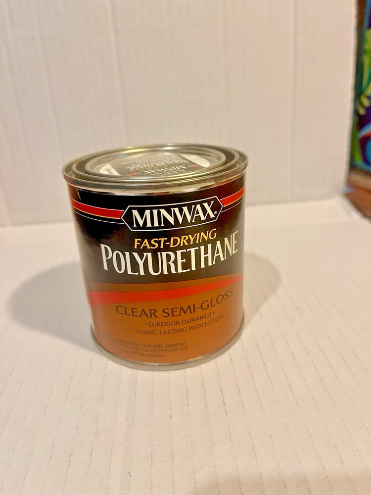 Minwax Fast-Drying Polyurethane, Clear Semi-Gloss, 8 oz