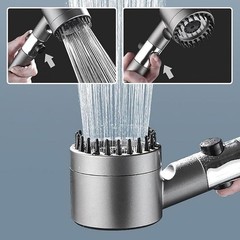 High Pressure Shower Head, Handheld shower head with 5 Filters,1.5m hose