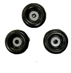 3 Black Rubber Bumper Air Compressor Feet 2.5″ Diameter Made in USA Vibration