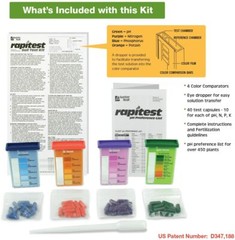 RAPITEST 1601 SOIL TEST KIT LAWN FLOWER PLANT TEST GARDEN TESTER pH NPK